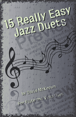 page one of 15 Really Easy Jazz Duets for Flute and Viola