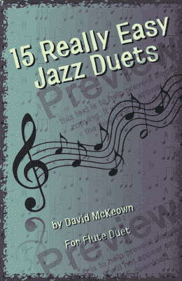 page one of 15 Really Easy Jazz Duets for Flute