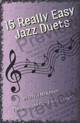 page one of 15 Really Easy Jazz Duets for Oboe and Cor Anglais