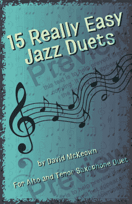page one of 15 Really Easy Jazz Duets for Alto and Tenor Saxophone