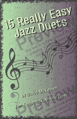 page one of 15 Really Easy Jazz Duets for Tenor Saxophone