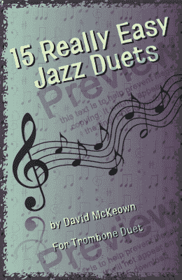 page one of 15 Really Easy Jazz Duets for Trombone