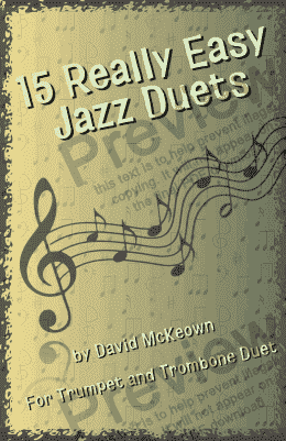 page one of 15 Really Easy Jazz Duets for Trumpet and Trombone