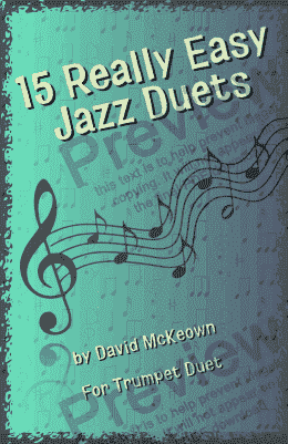 page one of 15 Really Easy Jazz Duets for Trumpet