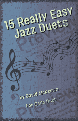 page one of 15 Really Easy Jazz Duets for Cello