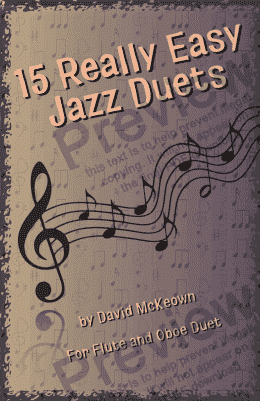 page one of 15 Really Easy Jazz Duets for Flute and Oboe