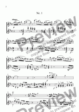 page one of Divertimento