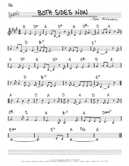 page one of Both Sides Now (Real Book – Melody & Chords)