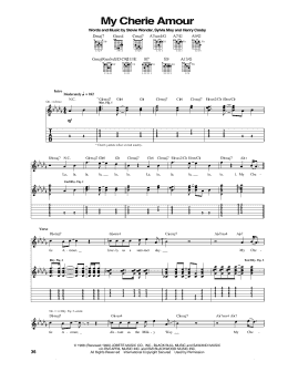 page one of My Cherie Amour (Guitar Tab)