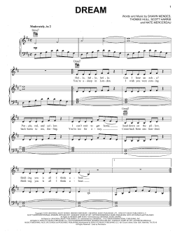 page one of Dream (Piano, Vocal & Guitar Chords (Right-Hand Melody))