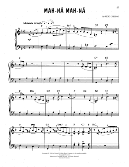page one of Mah-Na Mah-Na (Easy Piano)