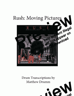 page one of Moving Pictures - Rush (complete album)