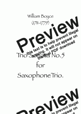 page one of Trio Sonata No.5