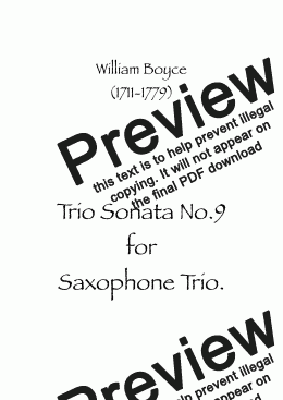 page one of Trio Sonata No.9