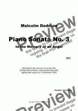 page one of Piano Sonata No. 3