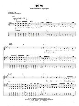 page one of 1979 (Guitar Tab)