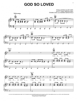 page one of God So Loved (Piano, Vocal & Guitar Chords (Right-Hand Melody))