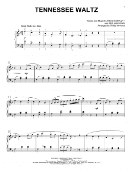 page one of Tennessee Waltz [Classical version] (arr. Phillip Keveren) (Piano Solo)