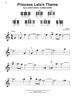page one of Princess Leia's Theme (from Star Wars: A New Hope) (Super Easy Piano)