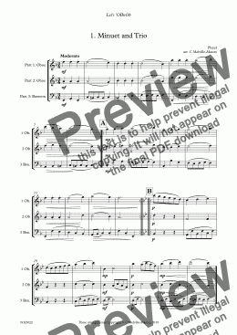page one of Let's 'OBnOb - 8 assorted trios for 2 oboes and basson
