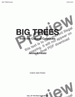 page one of Big Trees