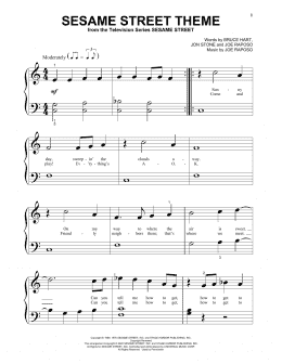 page one of Sesame Street Theme (Beginning Piano Solo)