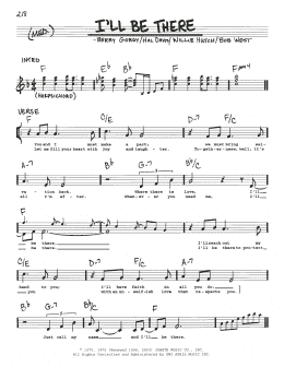 page one of I'll Be There (Real Book – Melody & Chords)