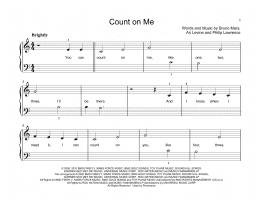 Count On Me Educational Piano Print Sheet Music Now