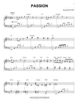 page one of Passion (Piano Solo)