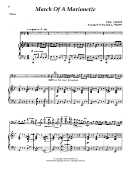 page one of Funeral March Of A Marionette (Trombone and Piano)