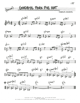 page one of Goodbye Pork Pie Hat (Real Book – Melody & Chords)