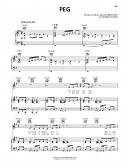 page one of Peg (Piano, Vocal & Guitar Chords (Right-Hand Melody))