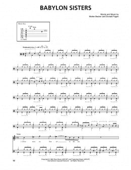 page one of Babylon Sisters (Drums Transcription)