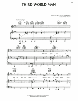 page one of Third World Man (Piano, Vocal & Guitar Chords (Right-Hand Melody))