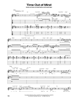 page one of Time Out Of Mind (Guitar Tab)