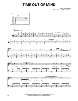 page one of Time Out Of Mind (Drums Transcription)