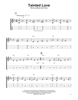 page one of Tainted Love (Easy Ukulele Tab)