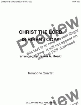 page one of Christ the Lord is Risen Today - Full Score