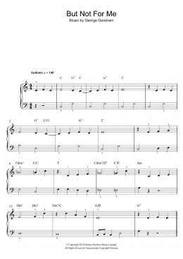 page one of But Not For Me (Easy Piano)