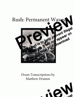 page one of Permanent Waves - Rush  (complete album)
