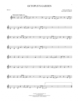 page one of Octopus's Garden (Bells Solo)