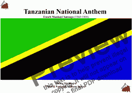 page one of Tanzanian National Anthem for String Orchestra