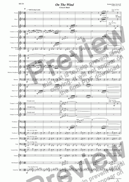 page one of On The Wind - Concert Band