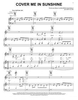 page one of Cover Me In Sunshine (Piano, Vocal & Guitar Chords (Right-Hand Melody))