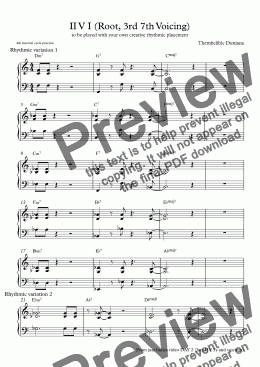 page one of Must Know Jazz Piano voicings