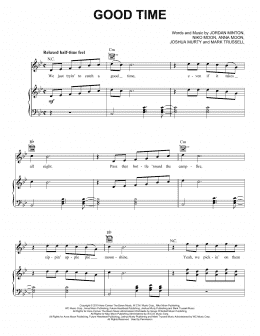 page one of Good Time (Piano, Vocal & Guitar Chords (Right-Hand Melody))