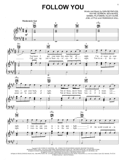 page one of Follow You (Piano, Vocal & Guitar Chords (Right-Hand Melody))