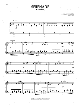 page one of Serenade (Ständchen) (Piano Solo)