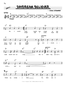 page one of Daydream Believer (Real Book – Melody, Lyrics & Chords)