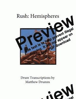 page one of Hemispheres - Rush (complete album)